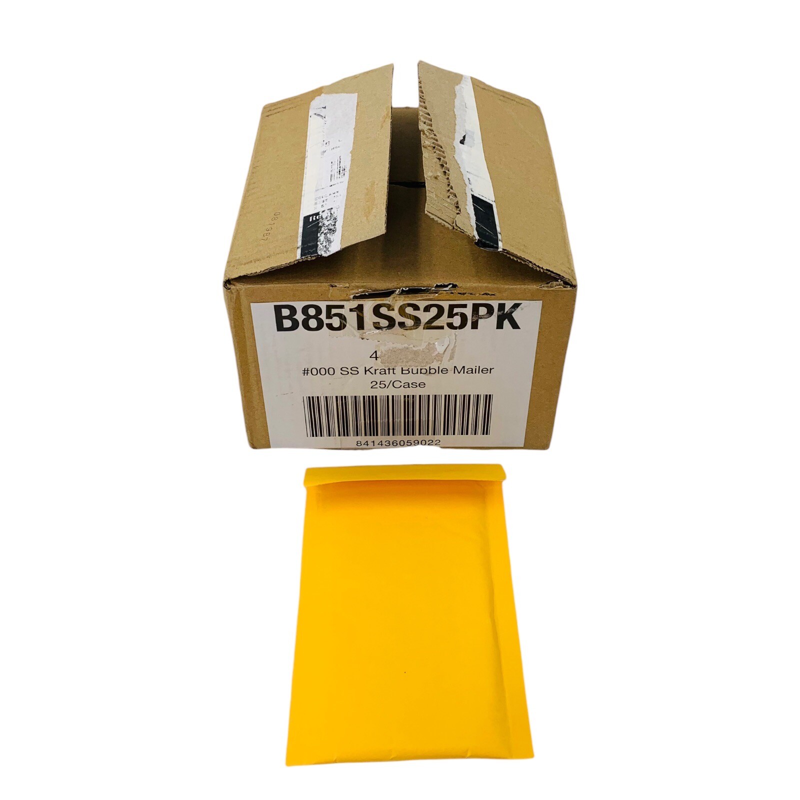 50 Count #000 Kraft Bubble Mailers Small Part Mailer 7″ x 4″ Inner Dimension