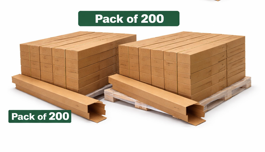 4″ x 4″ x 36″ Corrugated Shipping Boxes–Heavy Duty Kraft Rigid Cardboard Boxes