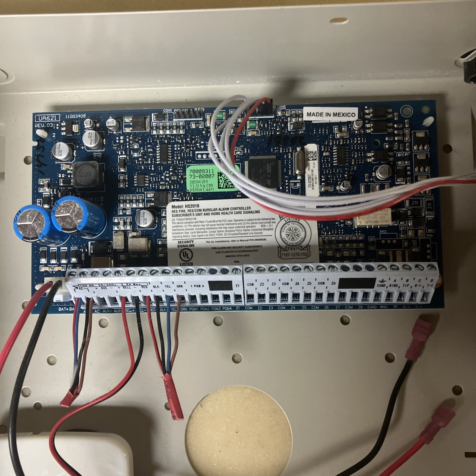 Used DSC Power Series HS2016 Control Panel