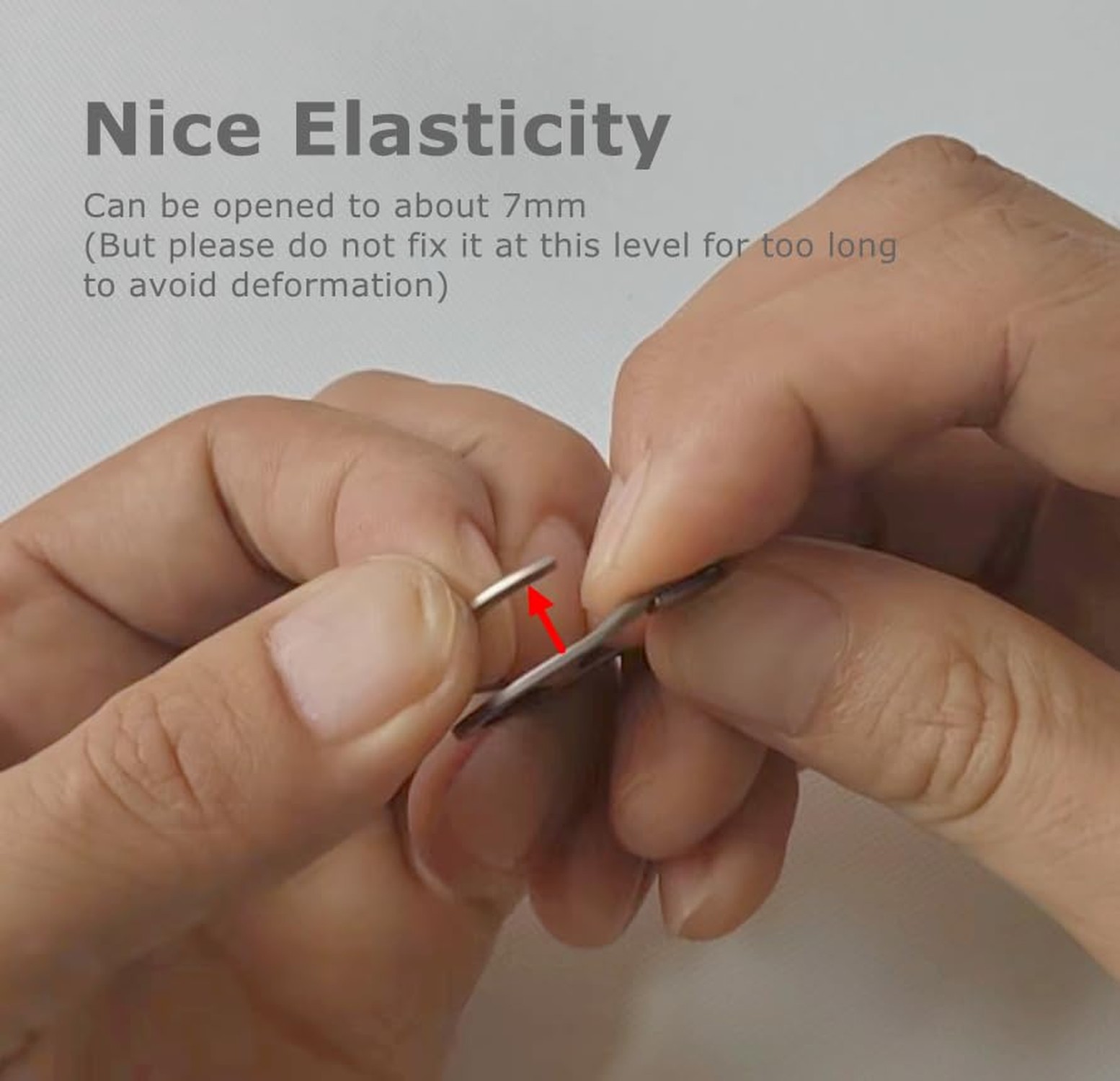 BANG TI Titanium Heavy Duty Nice Elasticity Key Rings 1.18″/30mm Easy Open Ke…
