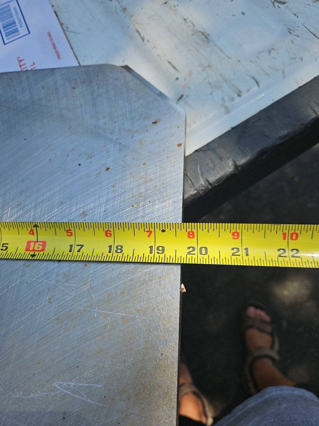 A572 Grade 50 Blanchard Ground Steel Plate 19-5/8″Long X 12″ Wide .626″ Thick