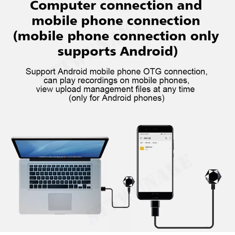 Q1 Mini sound necklace voice activated recorder hidden listening Audio recording