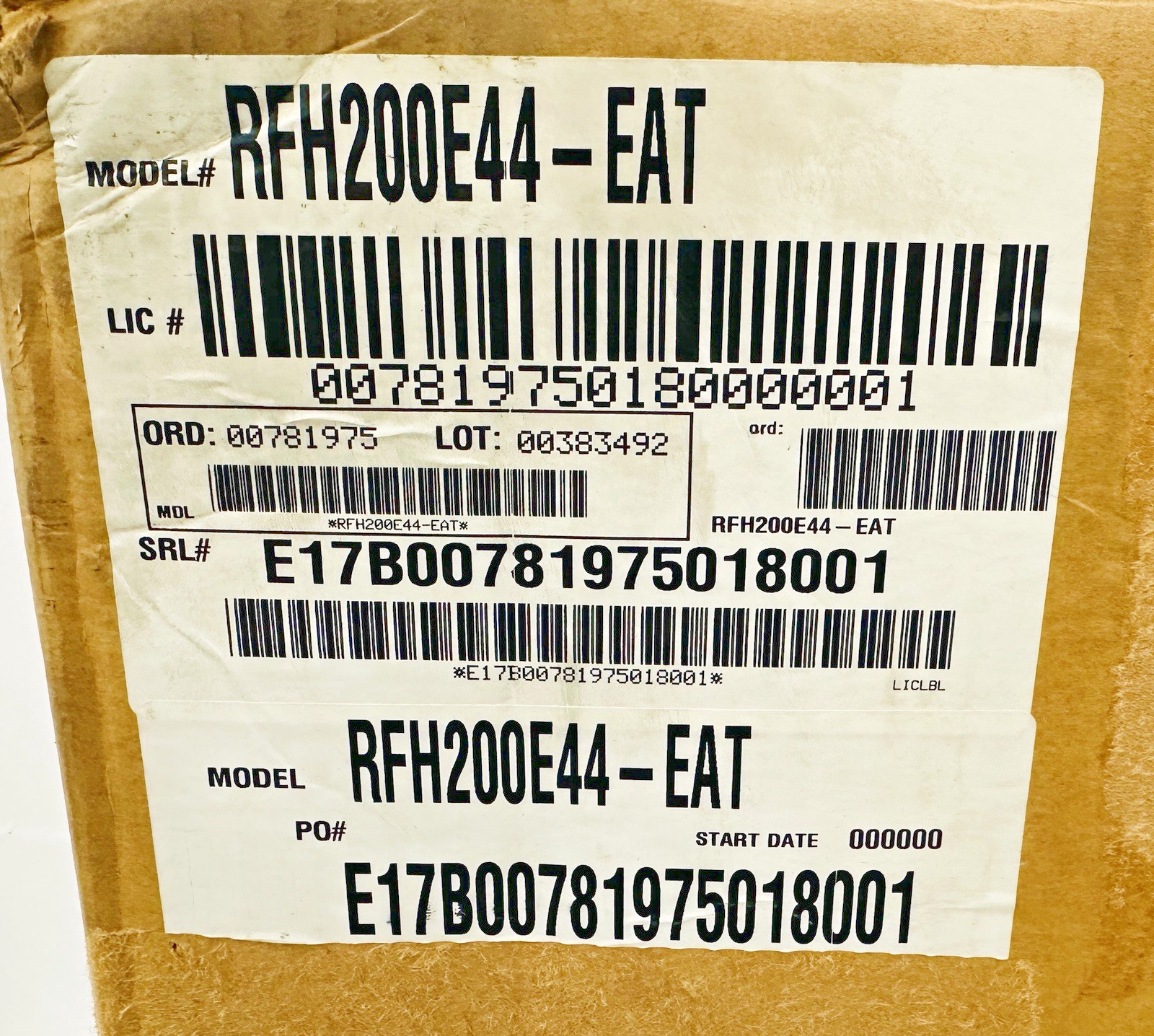 New Russell RFH200E44-EAT 2 HP Outdoor Condenser Unit 208-230 V 3 PH Shipped USA