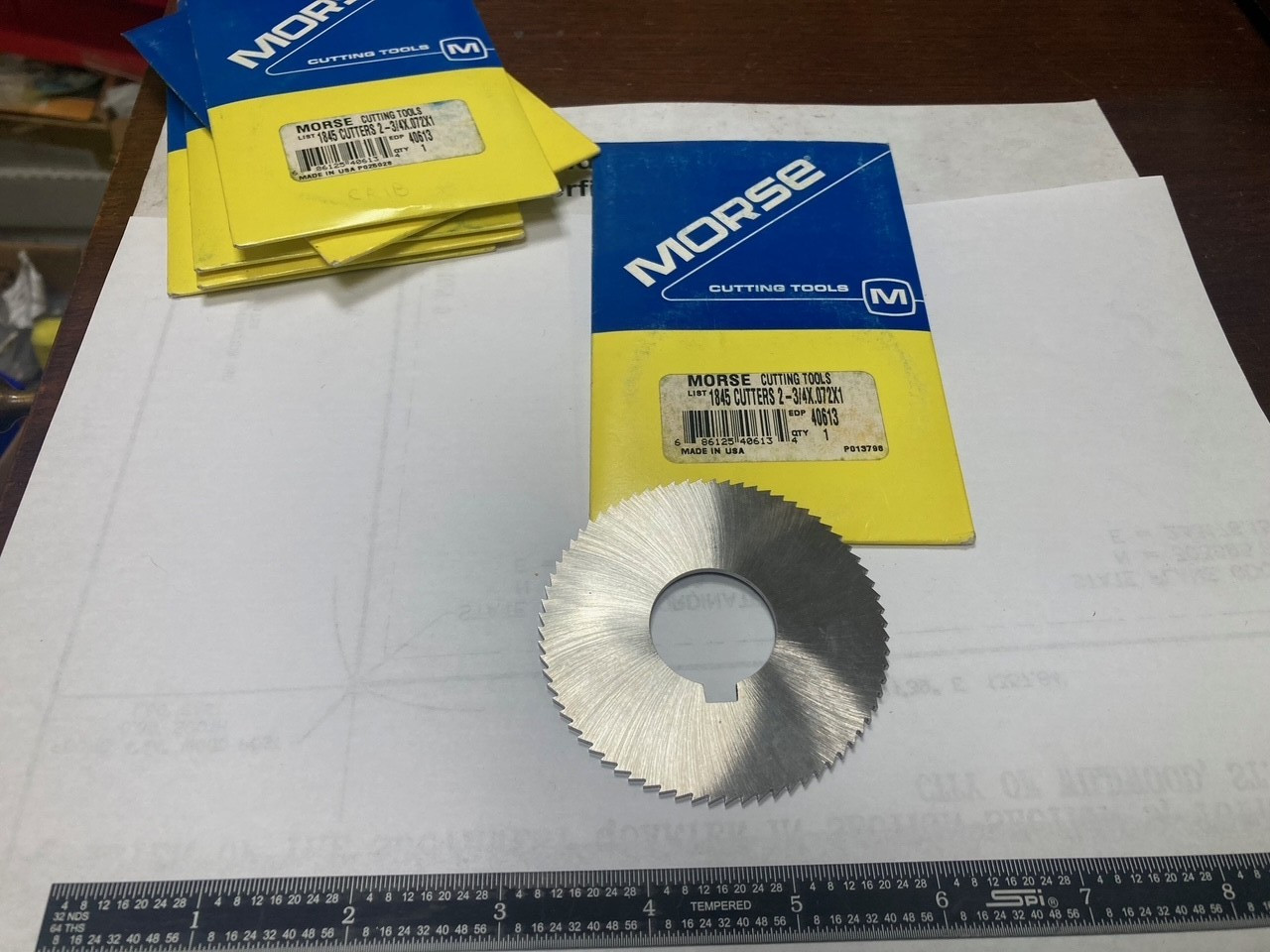 Morse 40613, 2-3/4″ x .072″ x 1″, High Speed Steel, Slitting Saw Blade, 70 Teeth