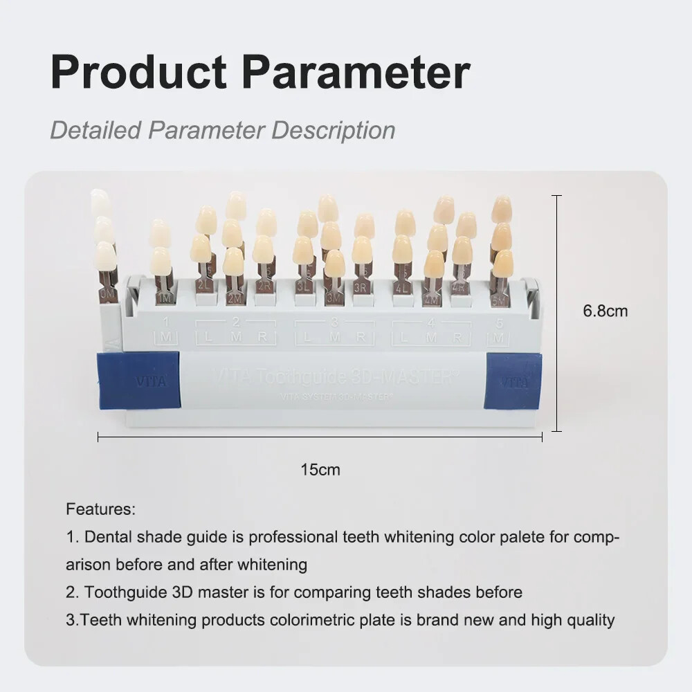 VITA Dental Lab Resin Toothguide 3D Master with Bleached Shade Guide 29 Colors