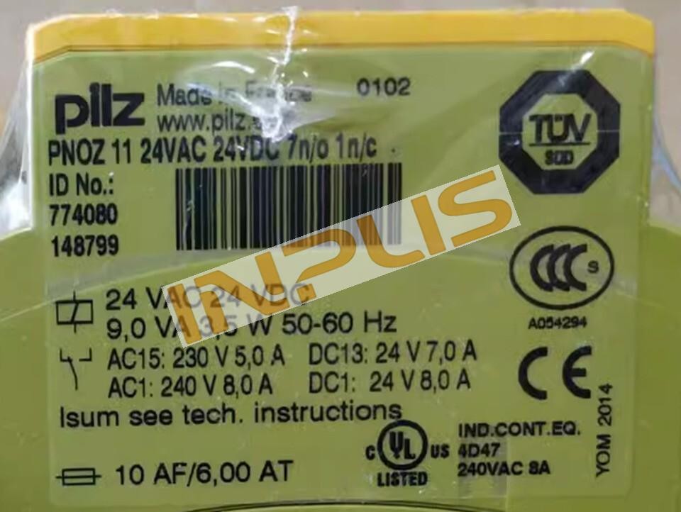 774080 NEW PILZ PNOZ 11 24VDC 24VDC 774080 Safety Relay
