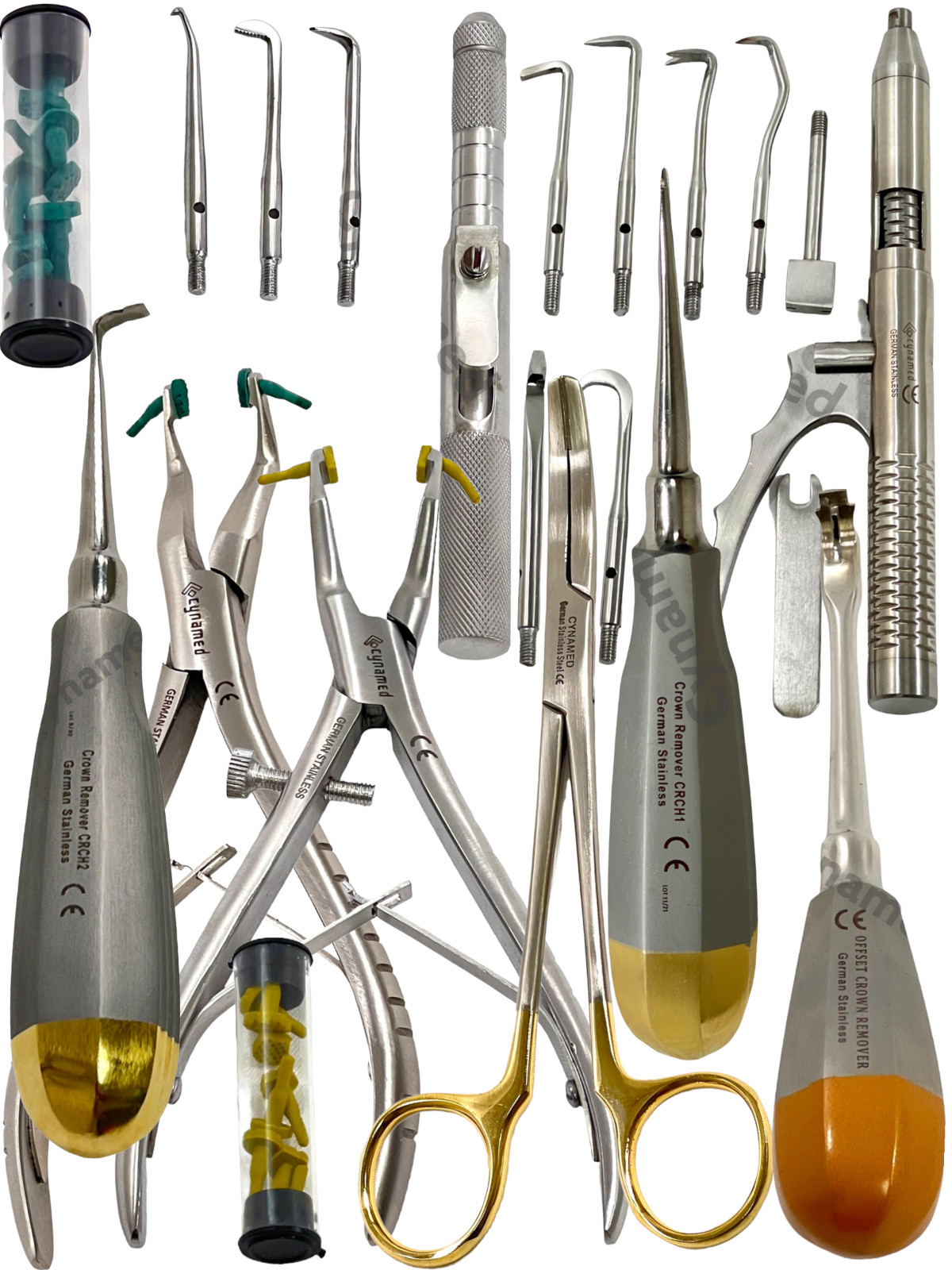 New Premium Dental Crown Removal instrument Kit Bridge Remover Spreader Pliers