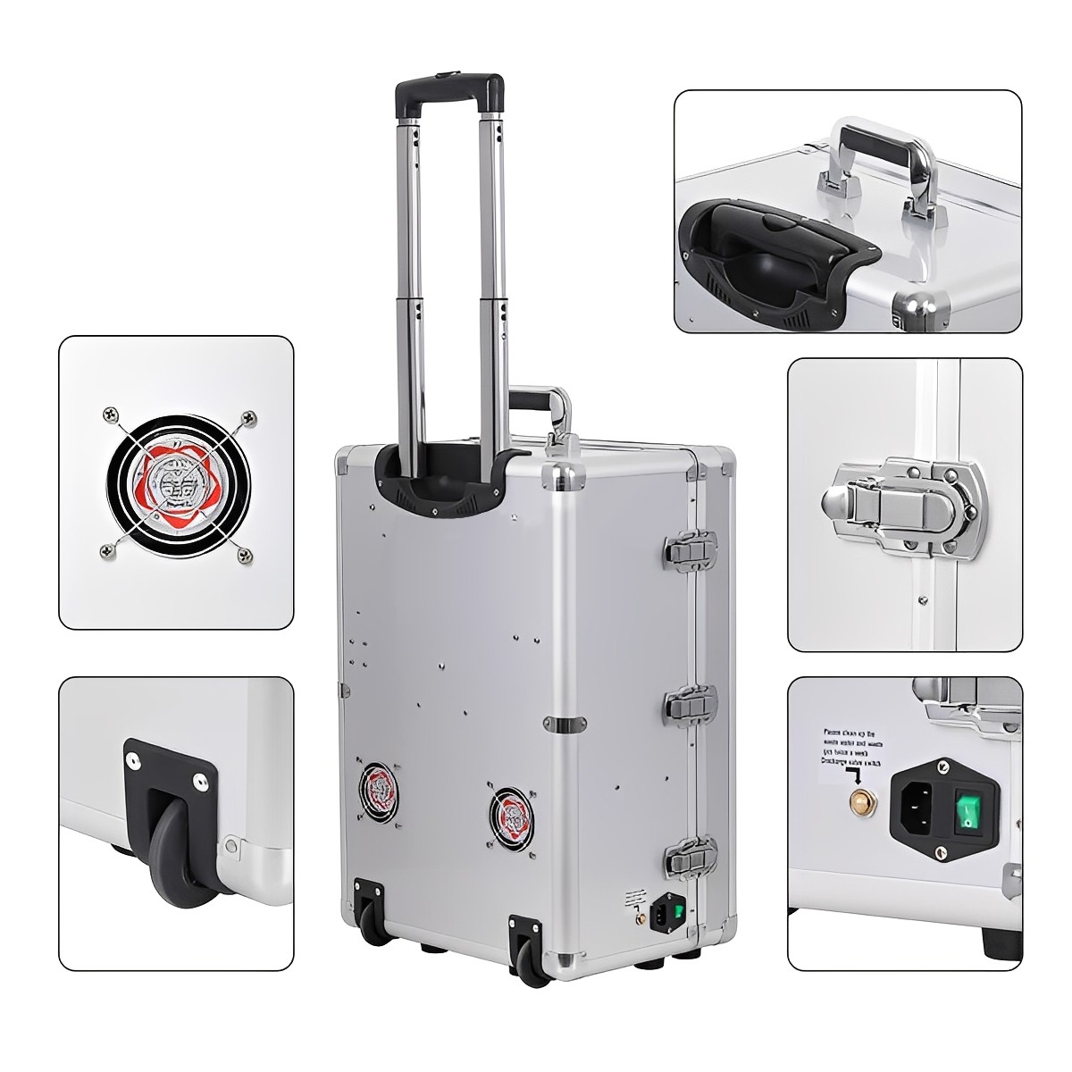 Portable Mobile Dental Delivery Unit System Cart with Air Compressor Suction 4H