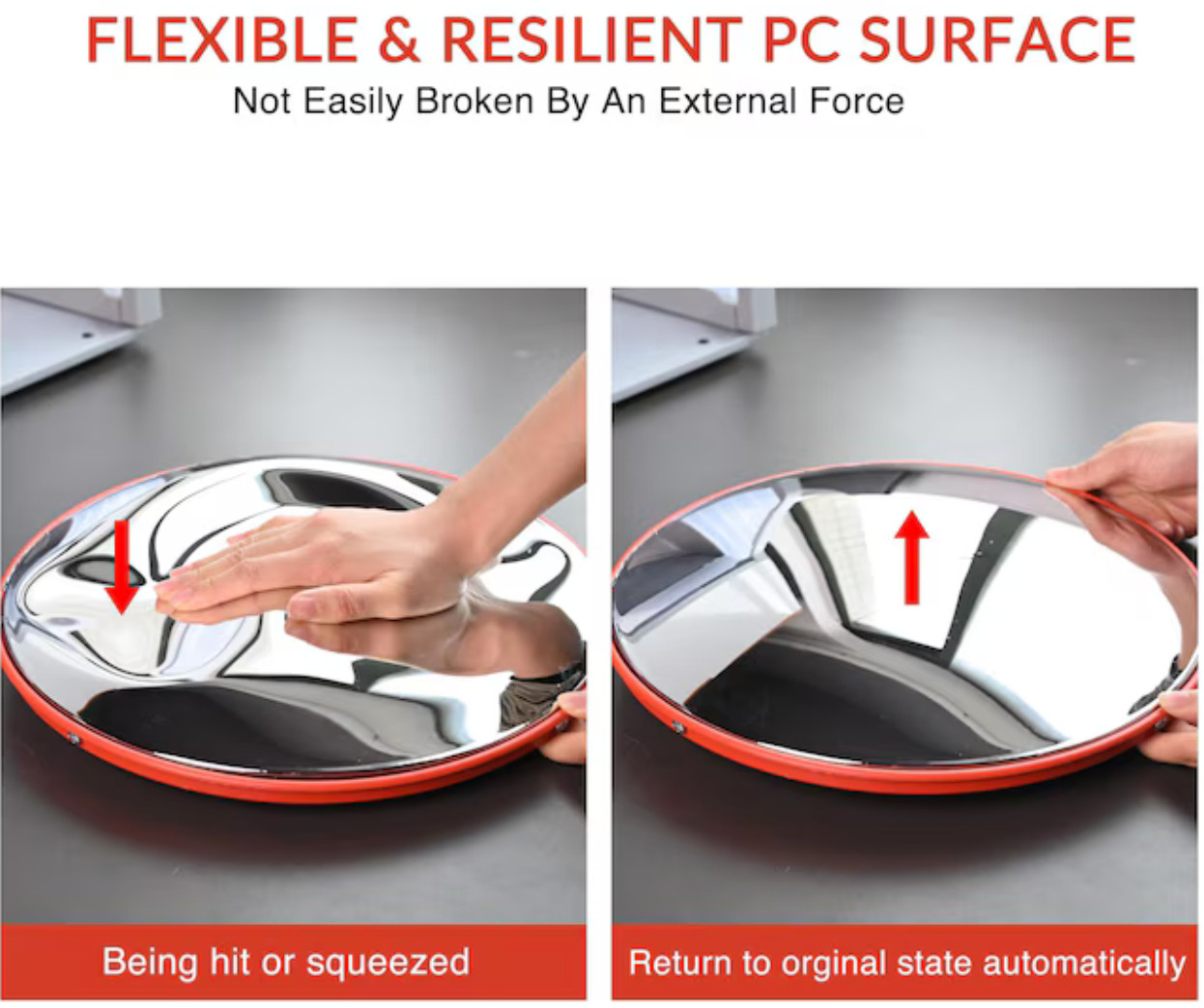 (LOT OF 2) Safety Convex Security Mirror, Anti theft mirror Size 24”