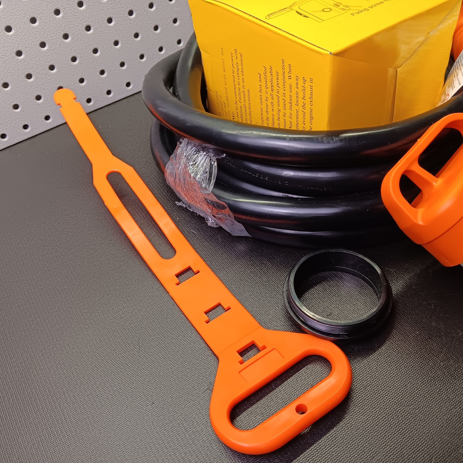 50 Amp Generator Cord and Power Inlet Box 15 Feet RV Extension Cord (bn)