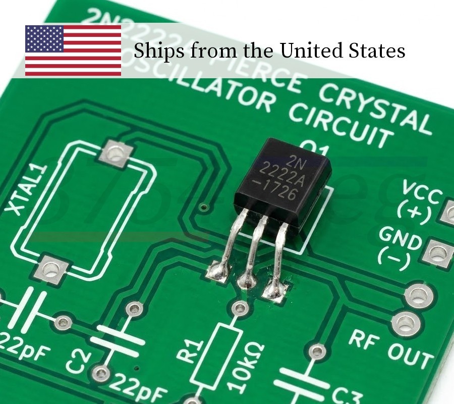 25pcs – 2N2222A NPN Bipolar Transistor – 40V 600mA 625mW – TO-92 – Generic