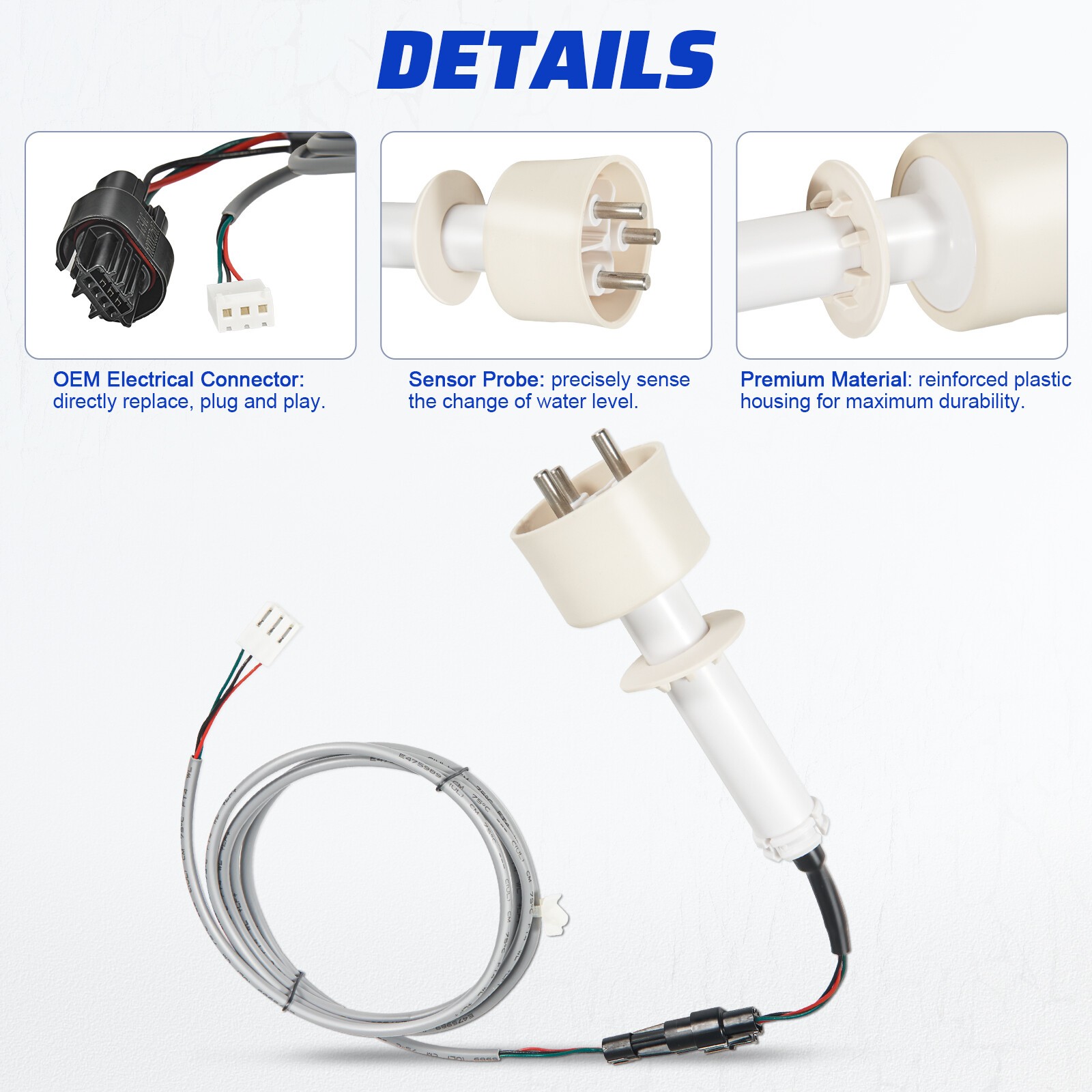 000016053 Ice Water Level Sensor Probe Kit Harness for Manitowoc Ice Machines US