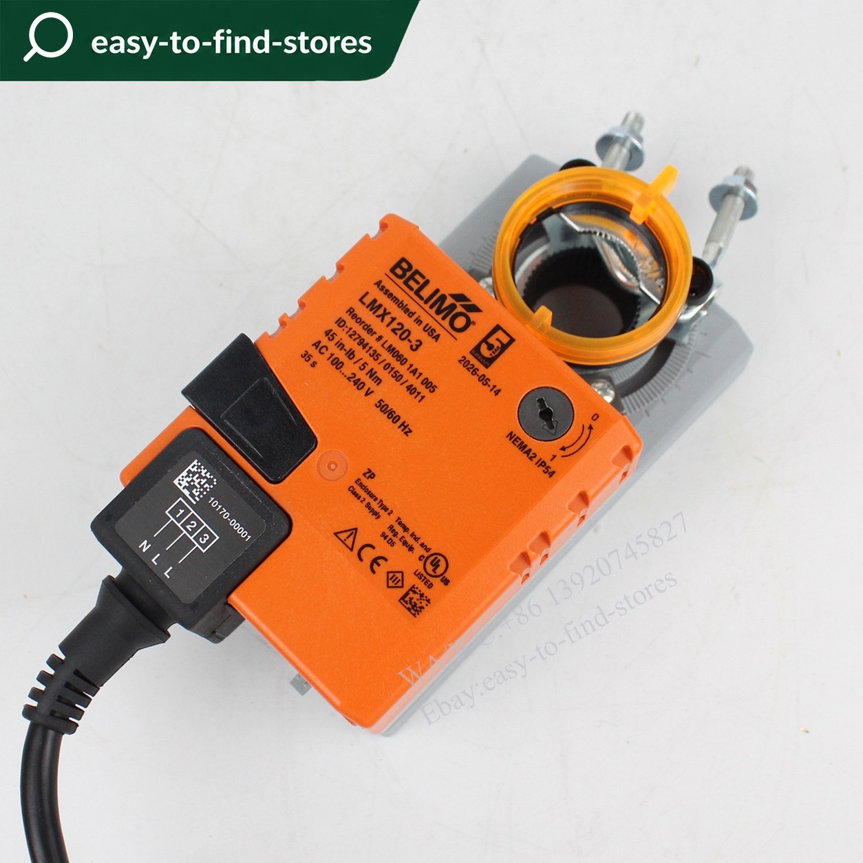 Belimo LMX120-3 Damper Actuator 100-240V 5Nm HVAC On Off Control 45in-lb