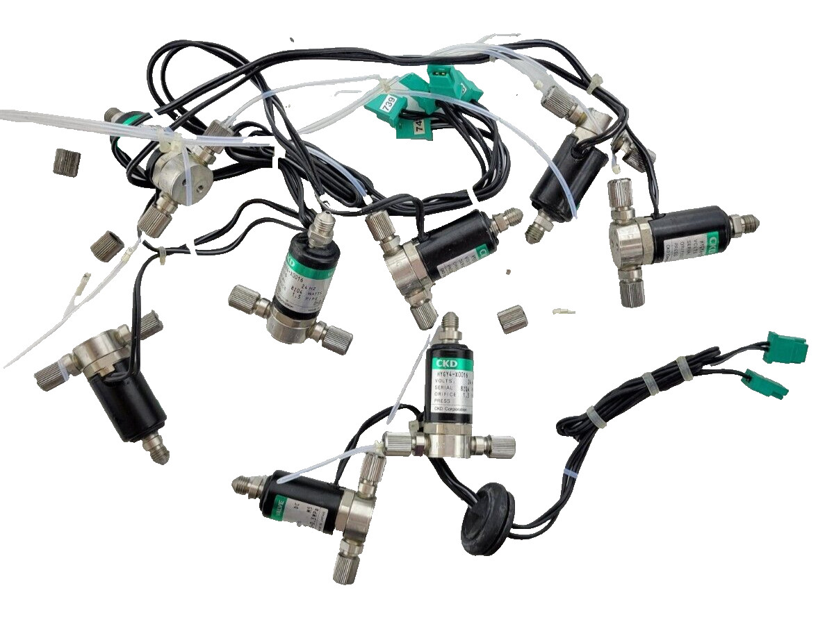 CKD HYGY4-X0016 1.5 Orifice 24Hz 0-0.3mpa M5 Valve (LOT OF 8) -USED.