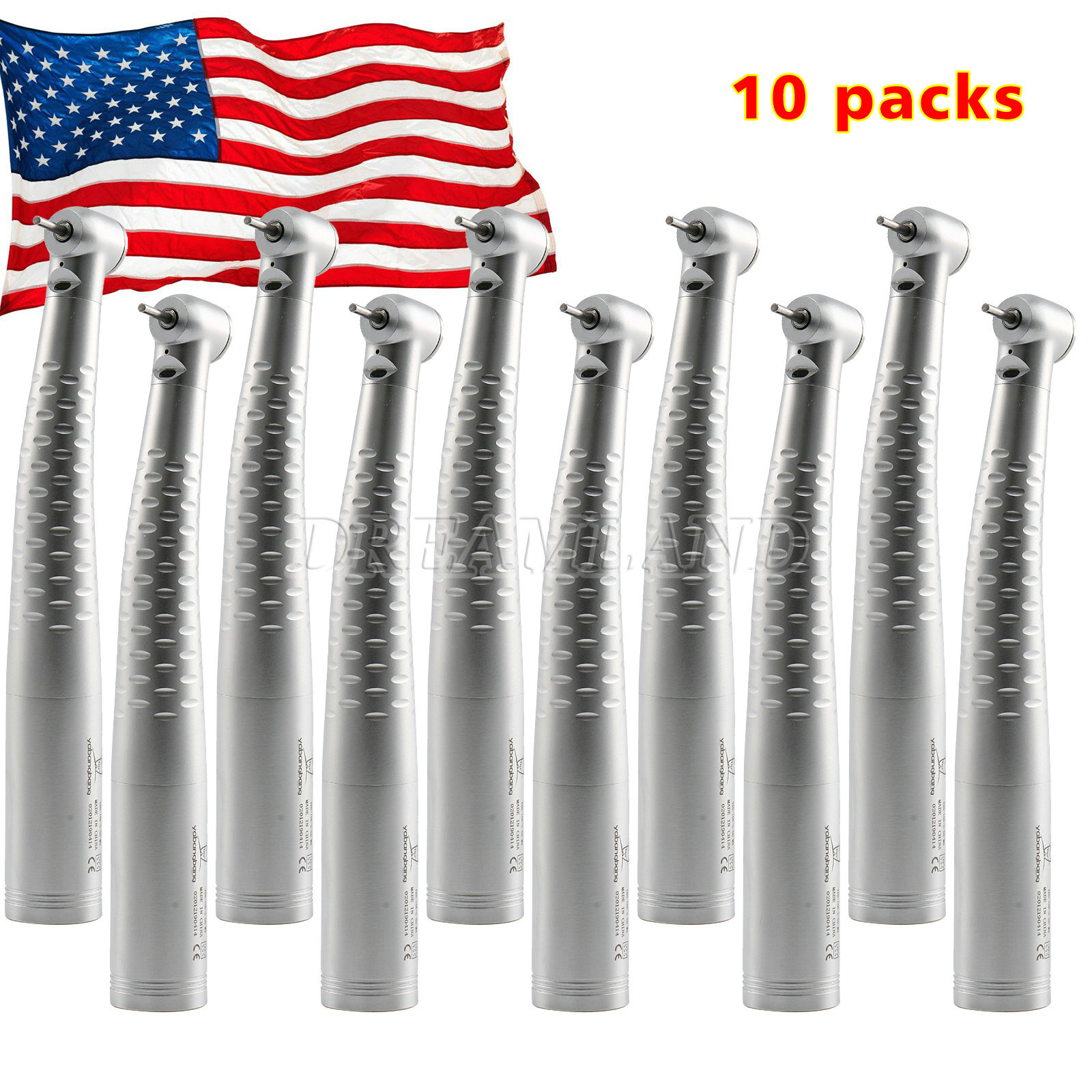 KaVo Style Dental Fiber Optic LED Handpiece Fast High Speed /LED Coupler 4/6Hole
