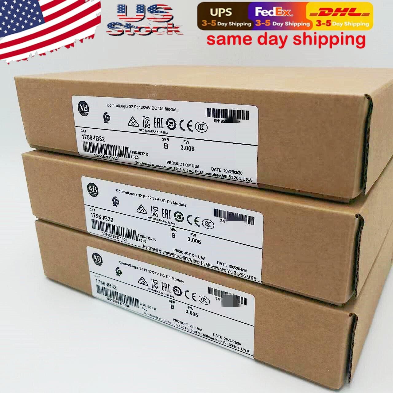 NEW- Allen Bradley 1756-IB32 AB SER B CONTROLOGIX 32 PT DC INPUT MODULE US USA