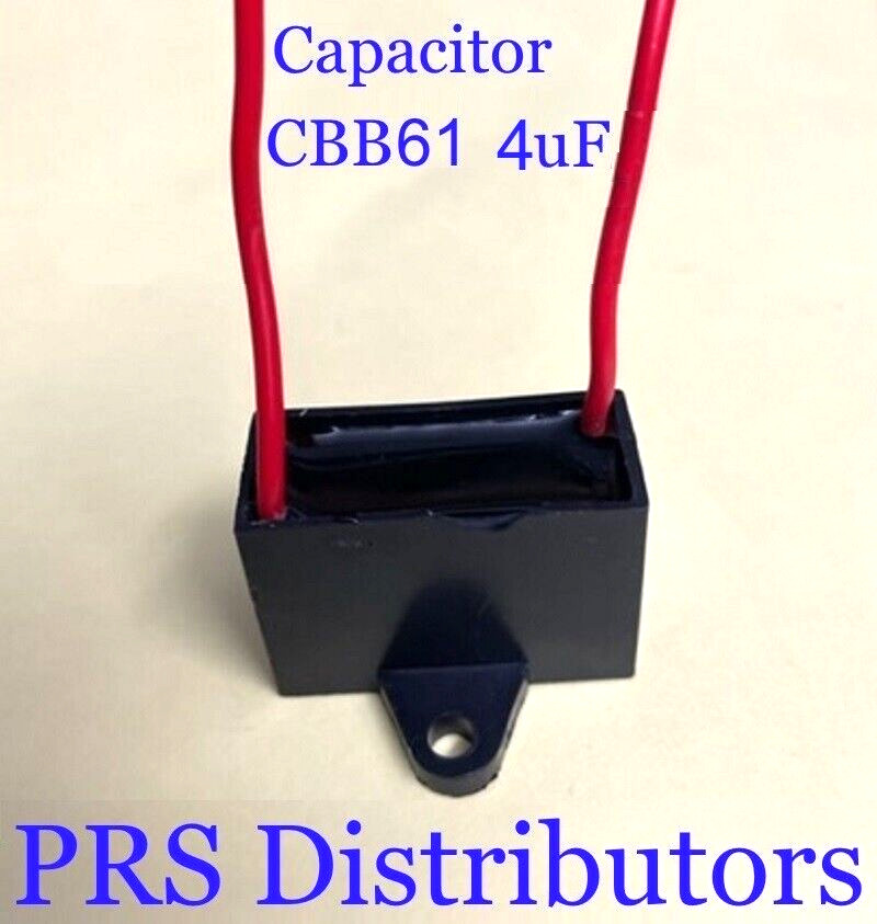 CBB61 4uF 4mF Motor Ceiling Fan Capacitor replacement 2-Wire 450VAC 50/60 HZ