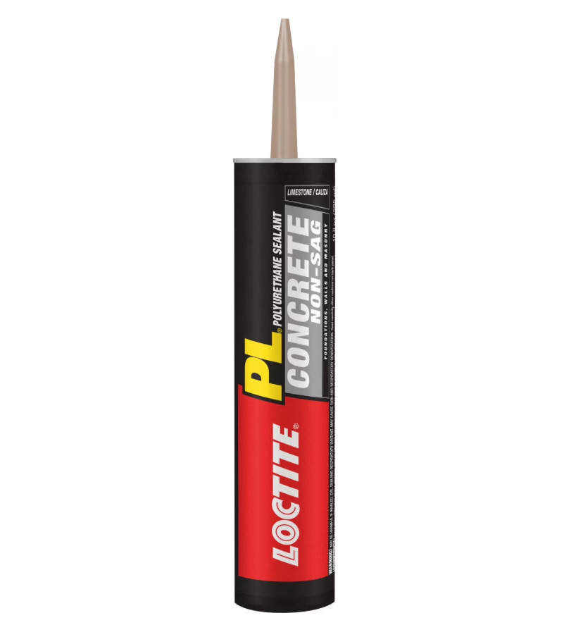 Loctite Pl Polyurethane Sealant Concrete Non-Sag, Pack of 1, Gray 10 fl oz Cartr