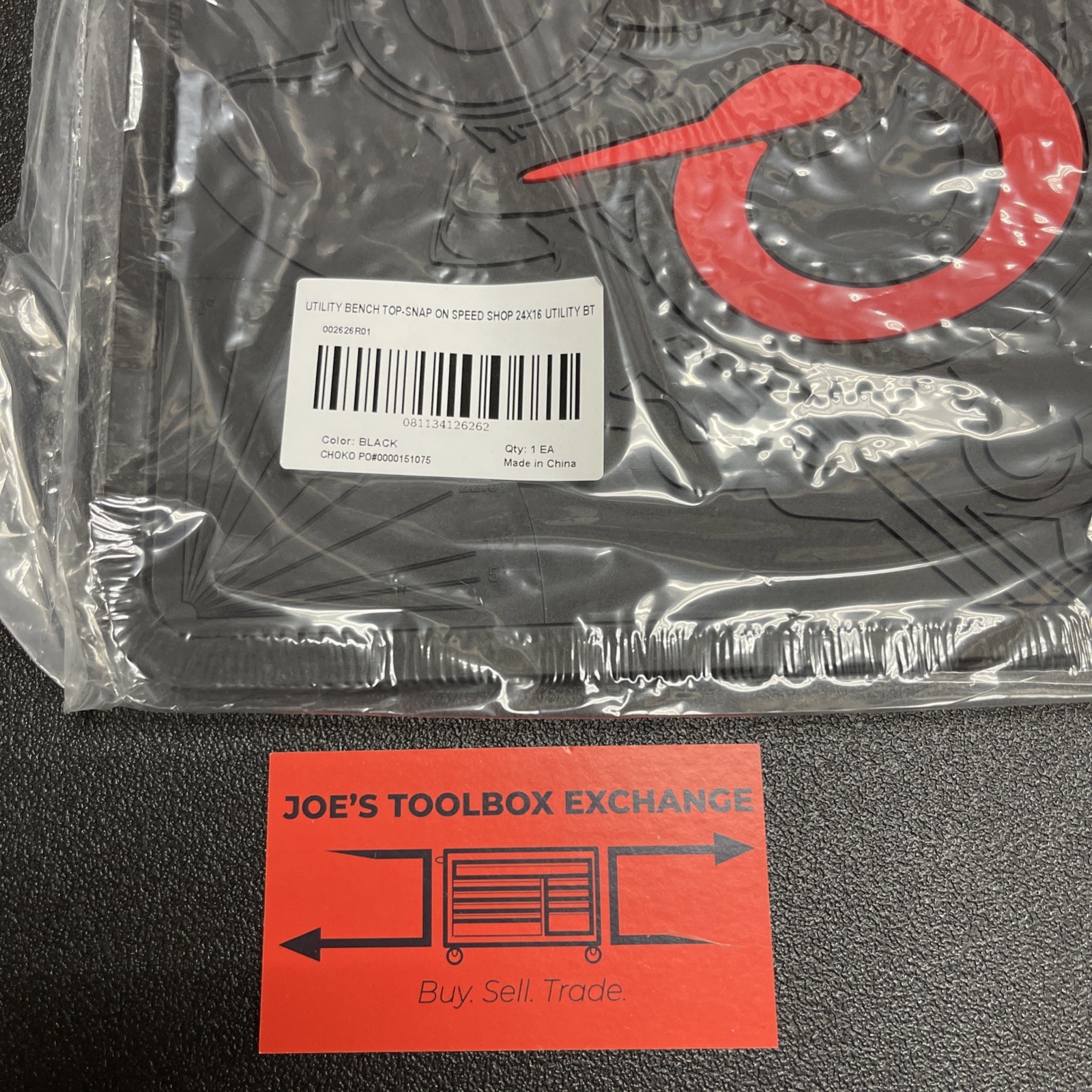 Snap-on Bench Top Mat 16×24 “The Speed Shop” NEW. Thick Rubber Mat