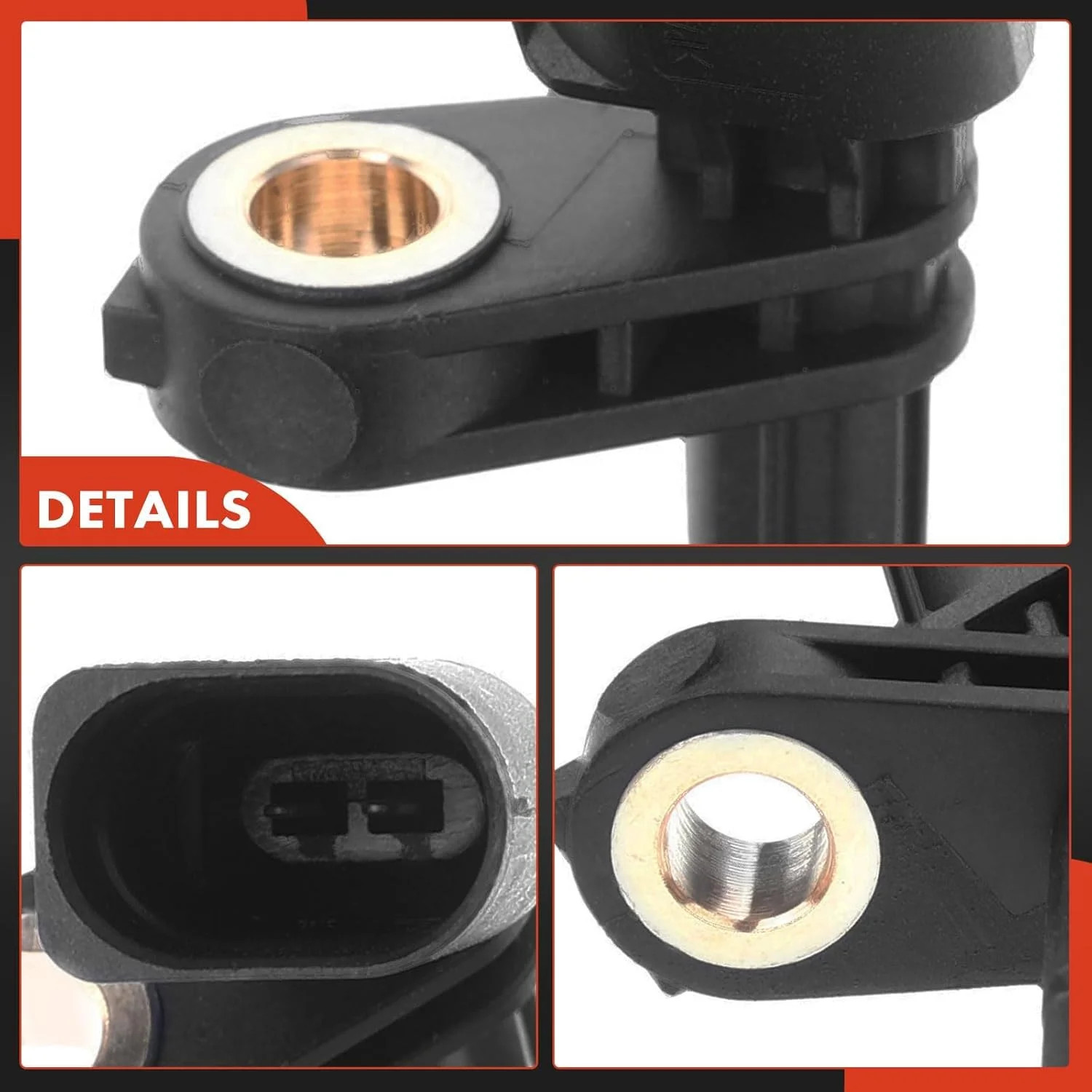Set of 4 Front Rear Left and Right ABS Wheel Speed Sensor Compatible with Volksw