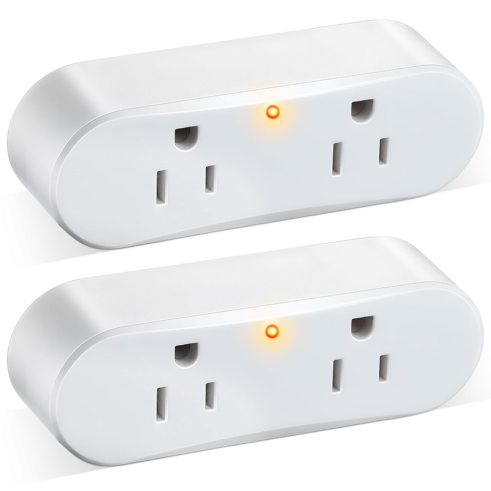 2 Packs Thermostatically Controlled Outlet, On at 32°F/Off 50°F Plug White