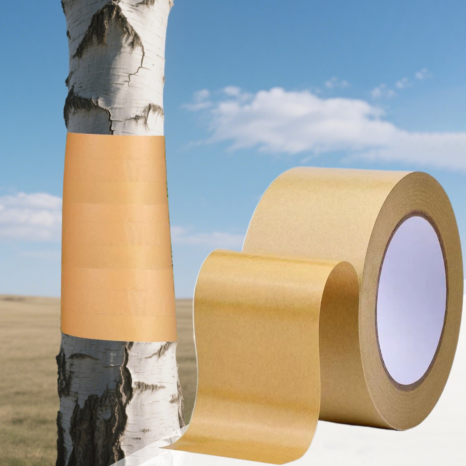 Tree Barrier Tape 164 Ft Cicada Tree Wrap Protection Tape Tree Tape Roll