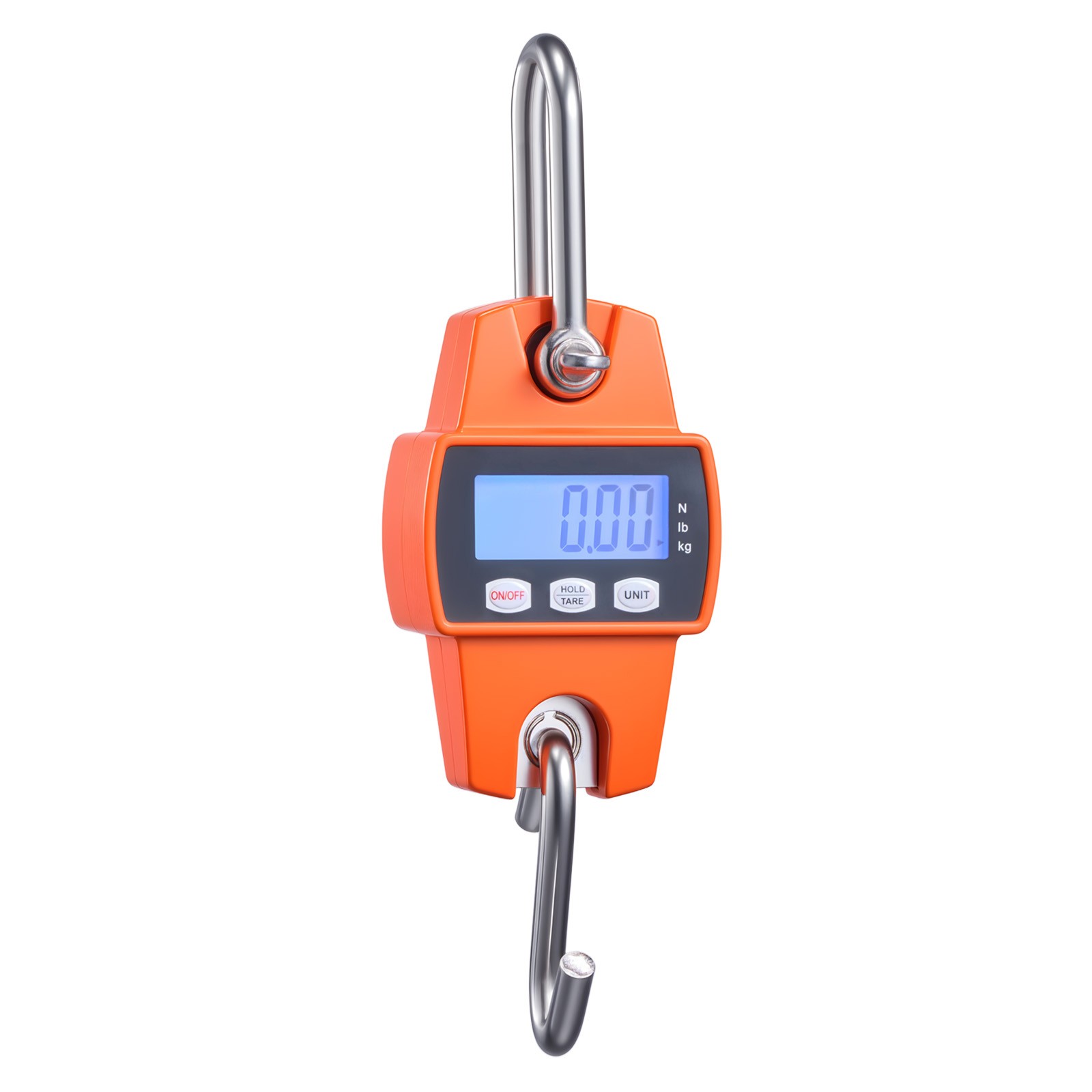 Uimoso Digital Crane Scale 660 lbs/300 kg Portable Hanging Scale Orange