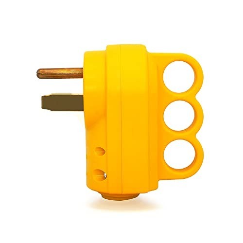 Welder Plug 50 Amp NEMA 6-50P Replacement Male Plug Heavy Duty Yellow ETL Listed