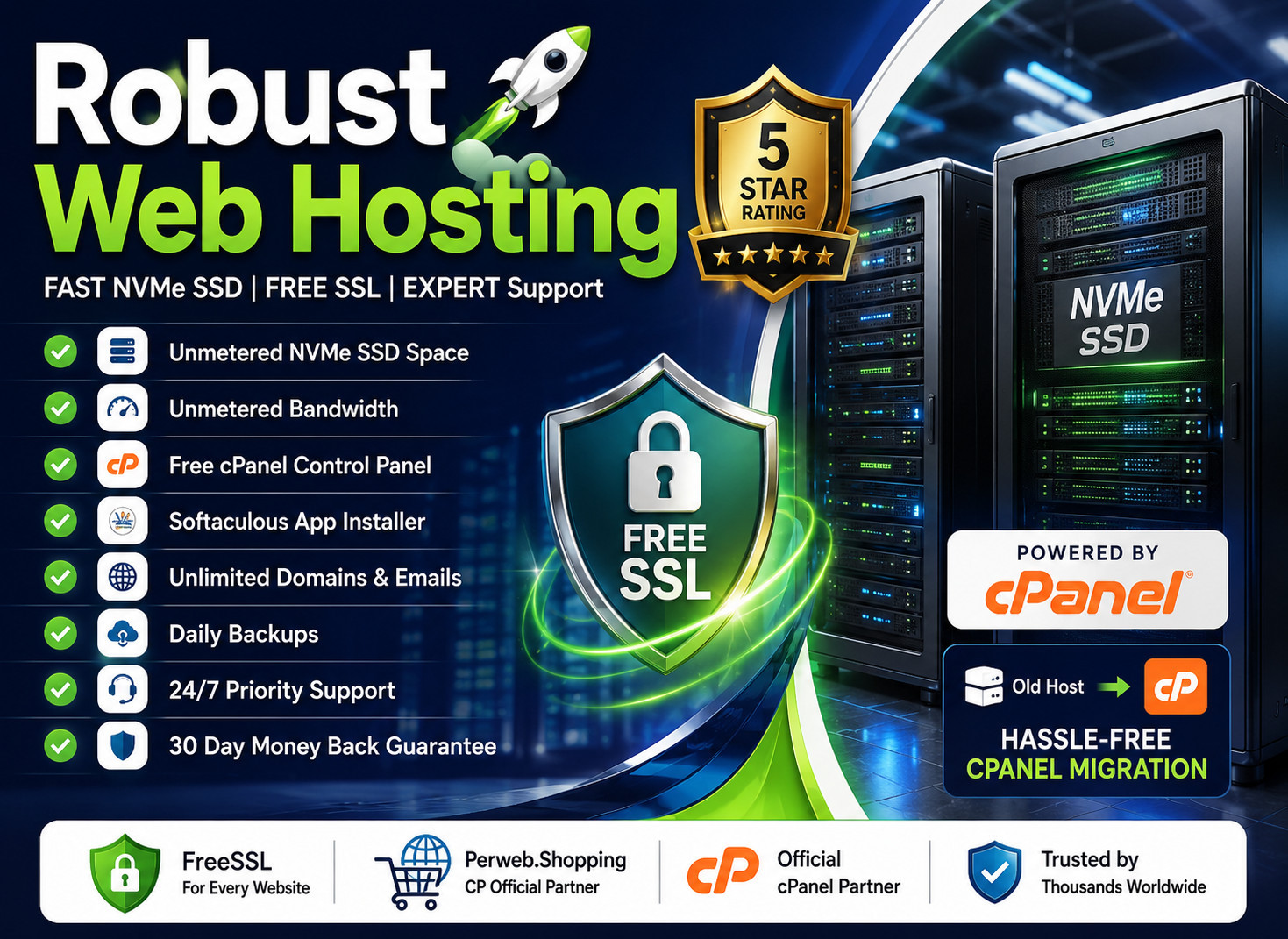 Robust Web Hosting – 💪Unlimited SSD + Free SSL + Websites + Emails | $14.99/Yr