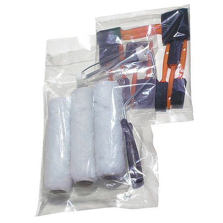 Zoro Select 5Dhv6 20″ X 14″ Open Poly Bags, 4 Mil, Clear, Pk 500