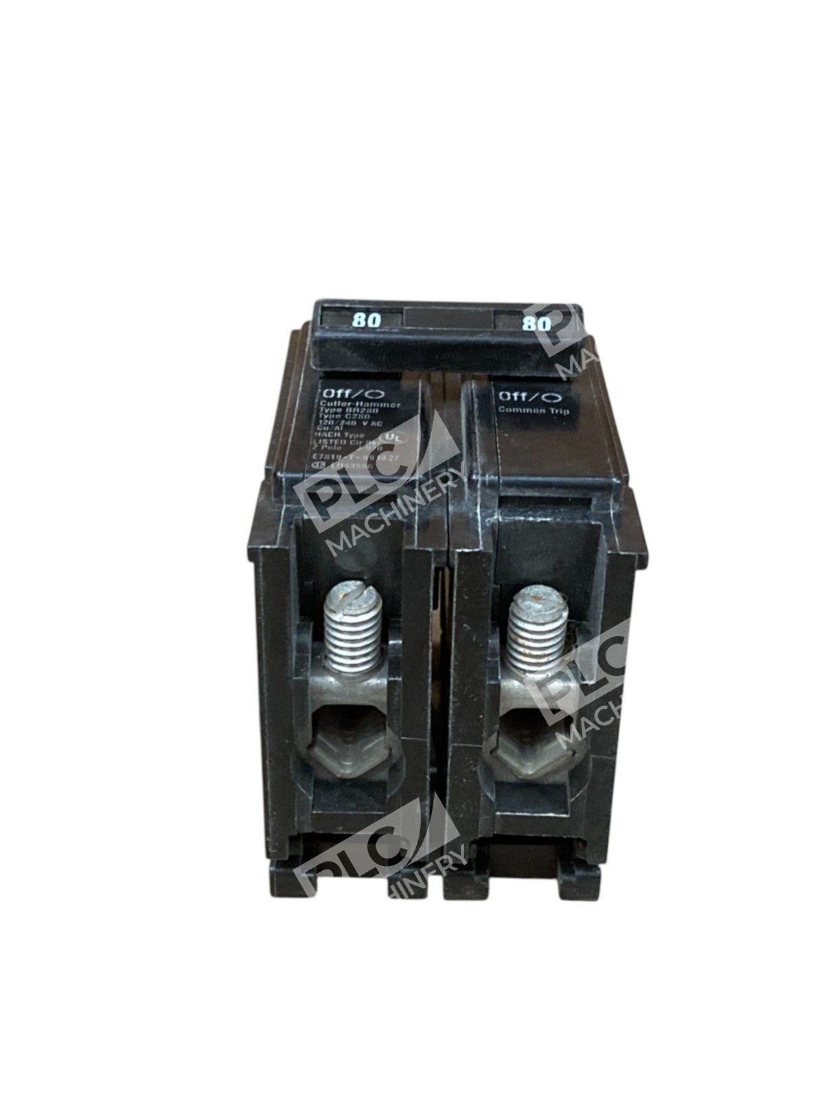 Cutler Hammer C280 HACR 2 Pole 80A Circuit Breaker BR280