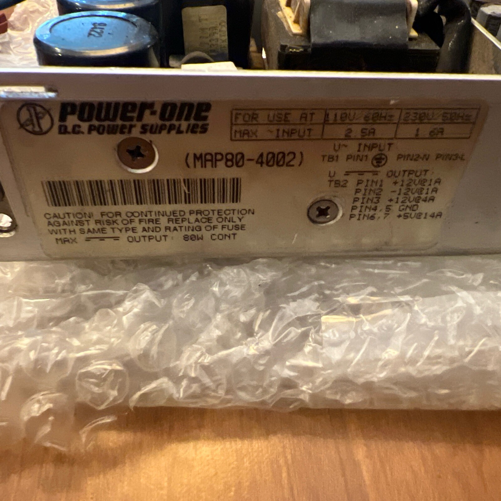 🔥Power One MAP80-4002 Power Supply 110V/230V 2.5A/1.6A Out 12V, PARTS ONLY🇺🇸