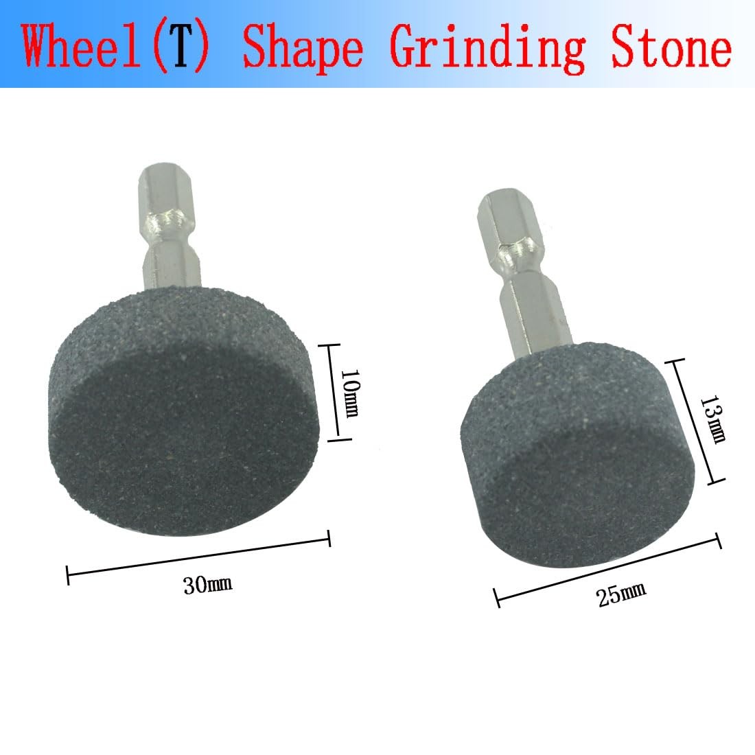 Luo ke 6 Pcs Rotary Grinding Stone, 1/4» Hex Shank Abrasive 6 millimeters