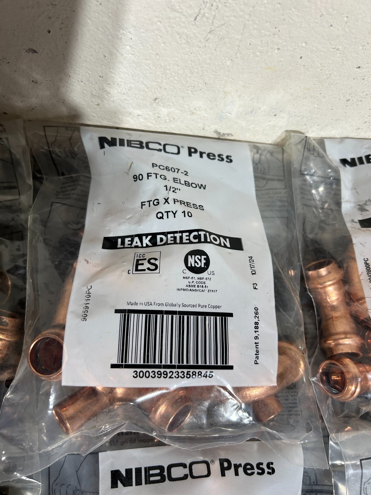 NIBCO VIEGA PROPRESS 1/2″ COPPER FITTINGS QTY (120) NIB *USA+GER*