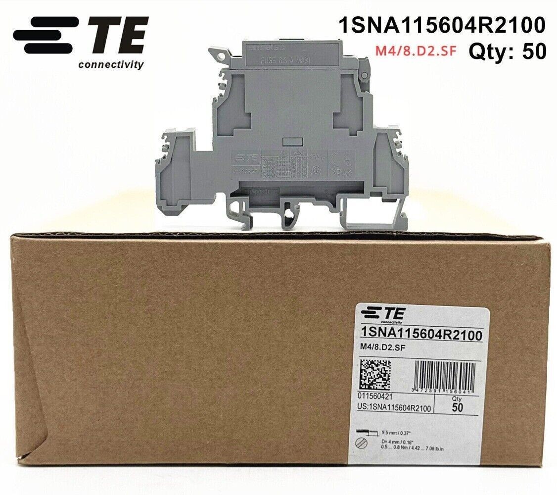 50pcs/box TE entrelec Terminal M4/8.D2.SF 1SNA115604R2100 Terminal Blocks
