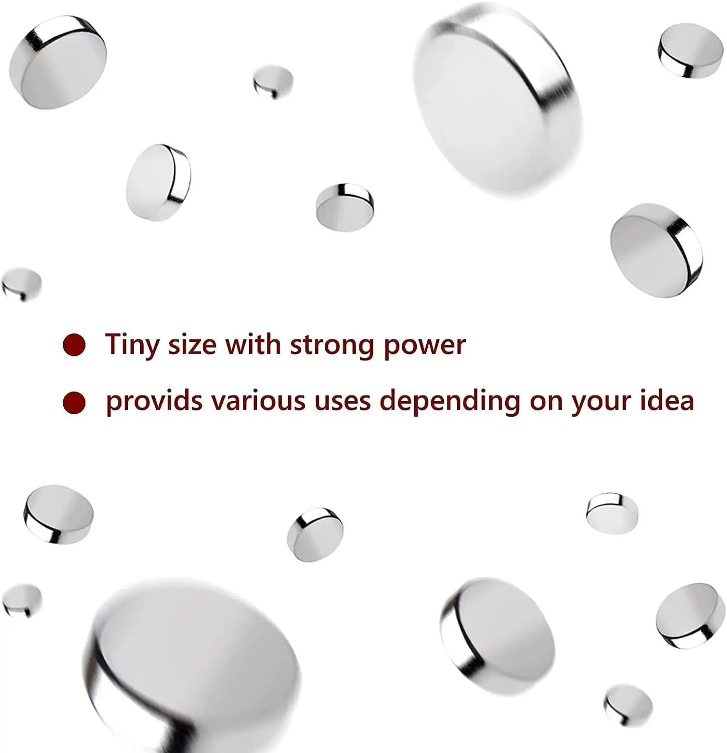 400-100Pcs Small Magnets, 3x2x4x5 mm Mini Tiny Round Magnets, Micro Magnets