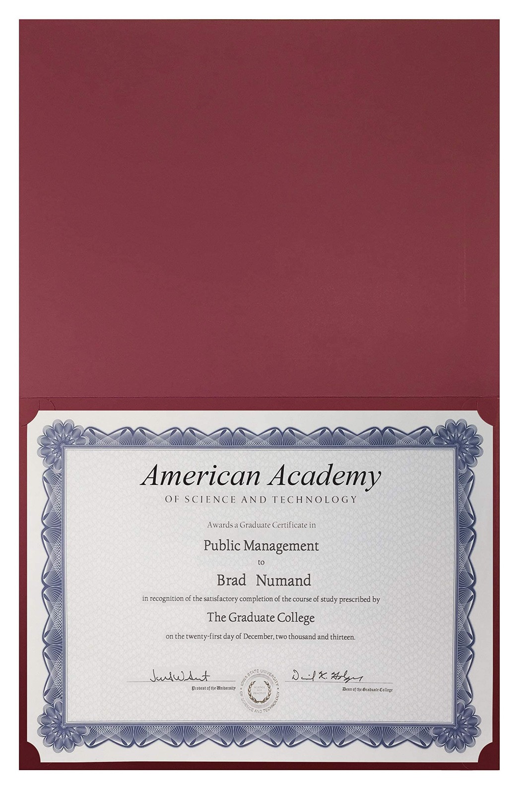 Better Office Products 25 Pack Red Certificate Holders, Letter Size,