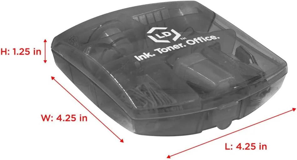 LD Products Black Mini Office Supply Kit: All Your Mobile Office Tools