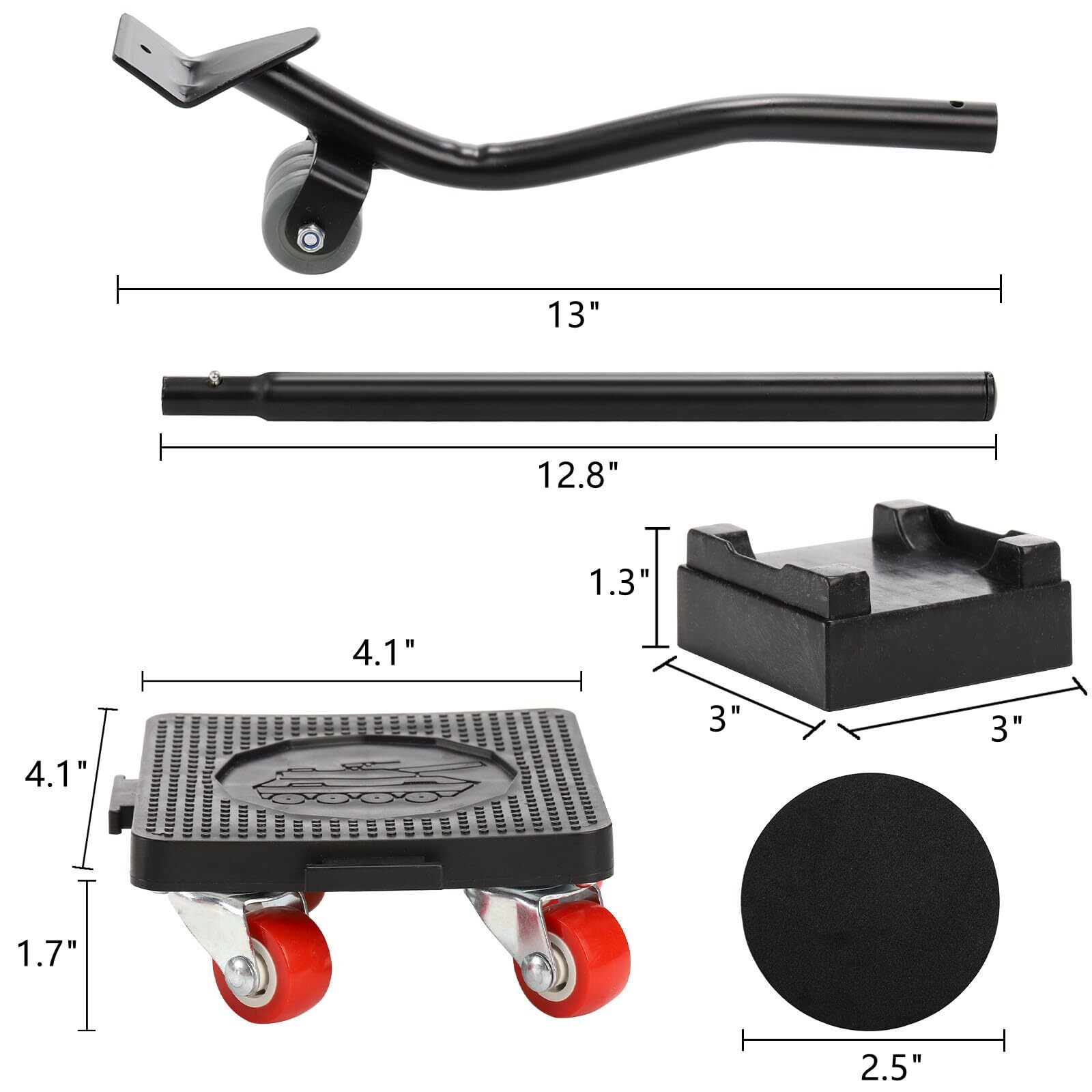 Heavy Duty Furniture Sliders with 4 Wheels and Furniture Lifter for Refrigerator