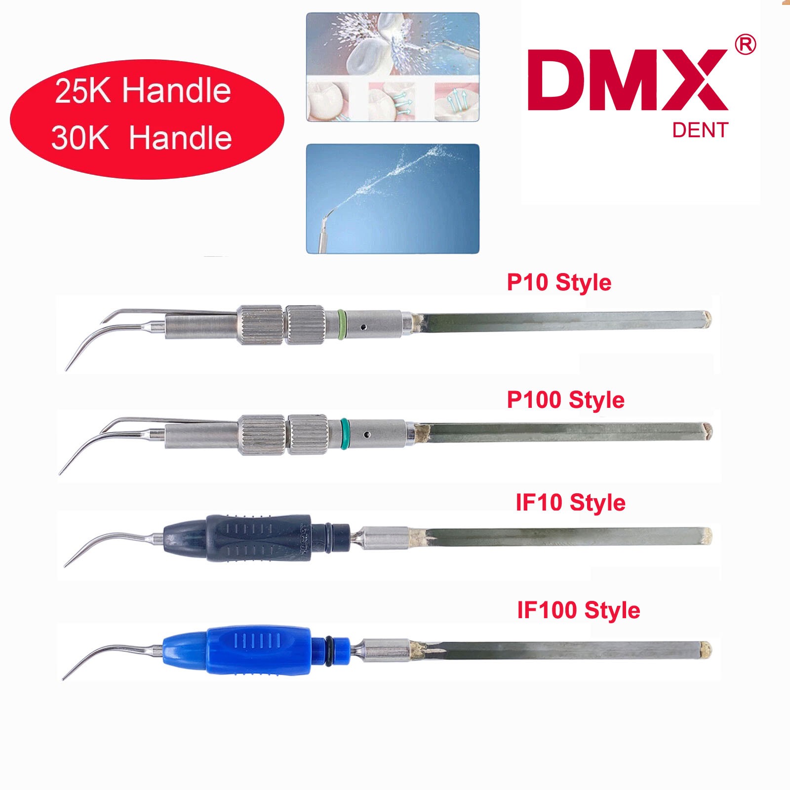 DMXDENT Cavitron Dental Inserts Tips Ultrasonic 25k/30k Slim Series Fit EMS/ART