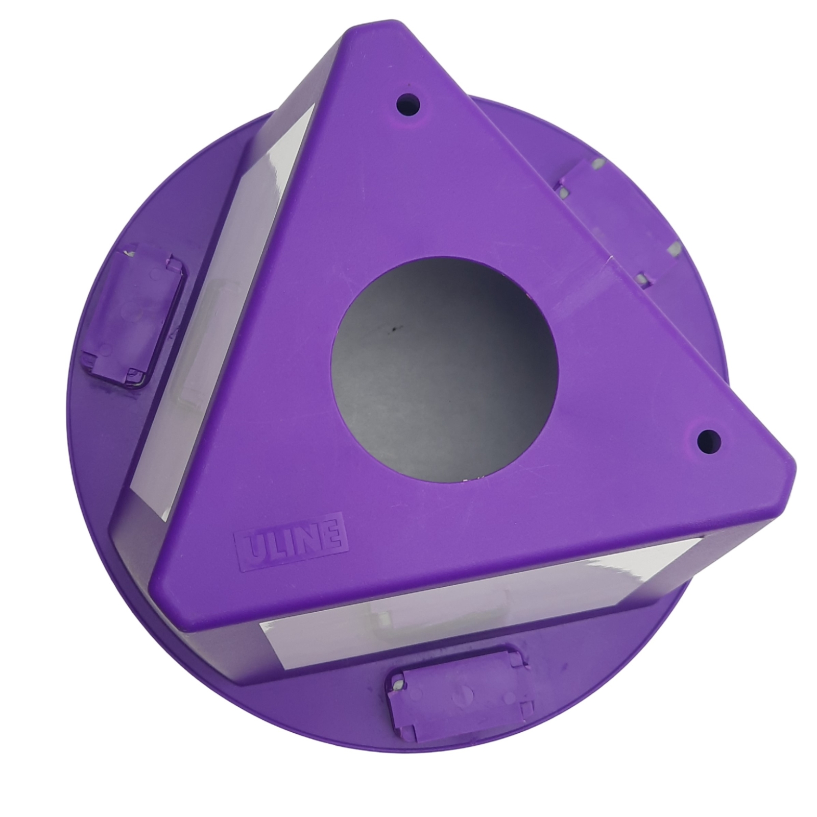 Lot of 4 Uline S-20671P Inventory Control Cone, Purple, 5″ x 10″ x 10″, Magnetic