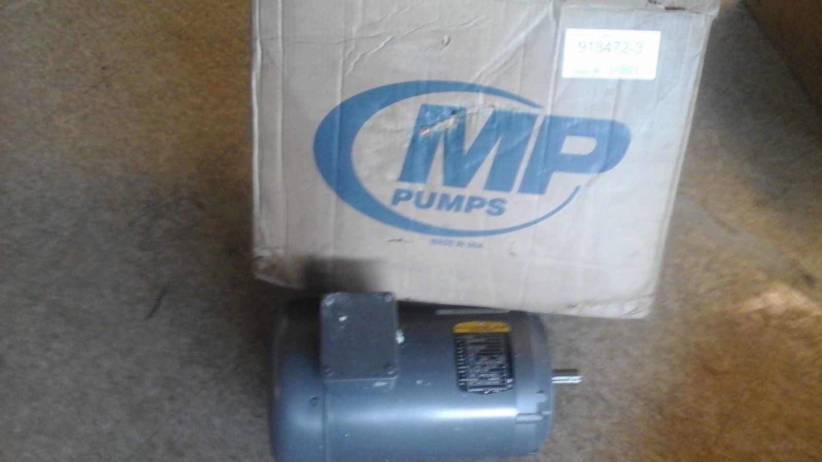 HOBART MOTOR, 5HP 3PH 184C TEFC MB PART# 00-918472-00003