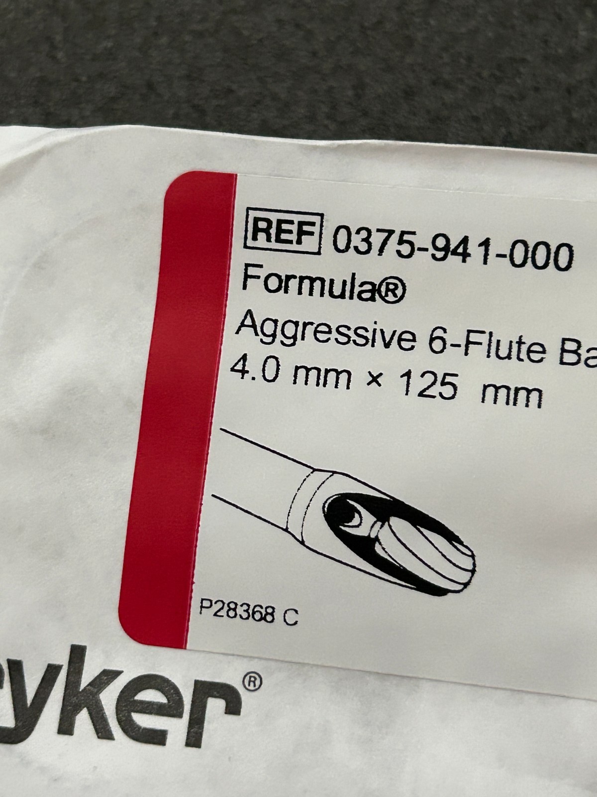 Stryker Formula Aggressive 6-Flute Shaver Connectors 4.0mm x 125mm In Date