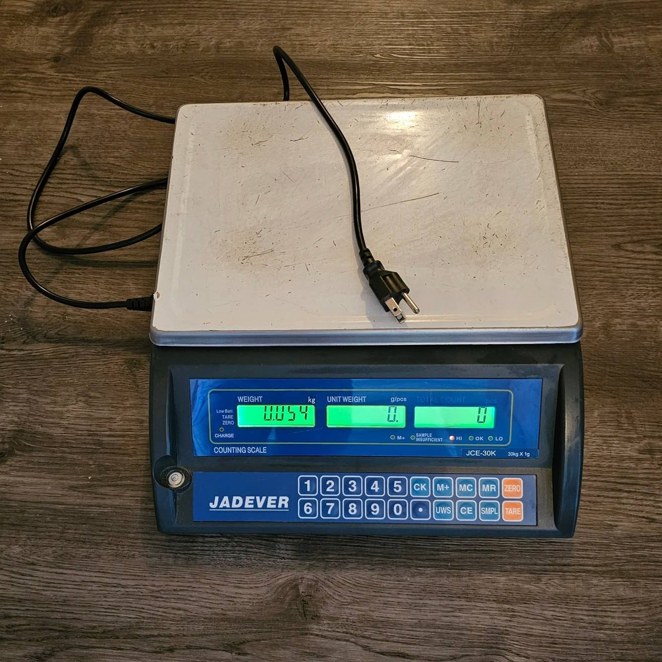 JADEVER JCE-30K Counting Scale – 30kg/66 lbs