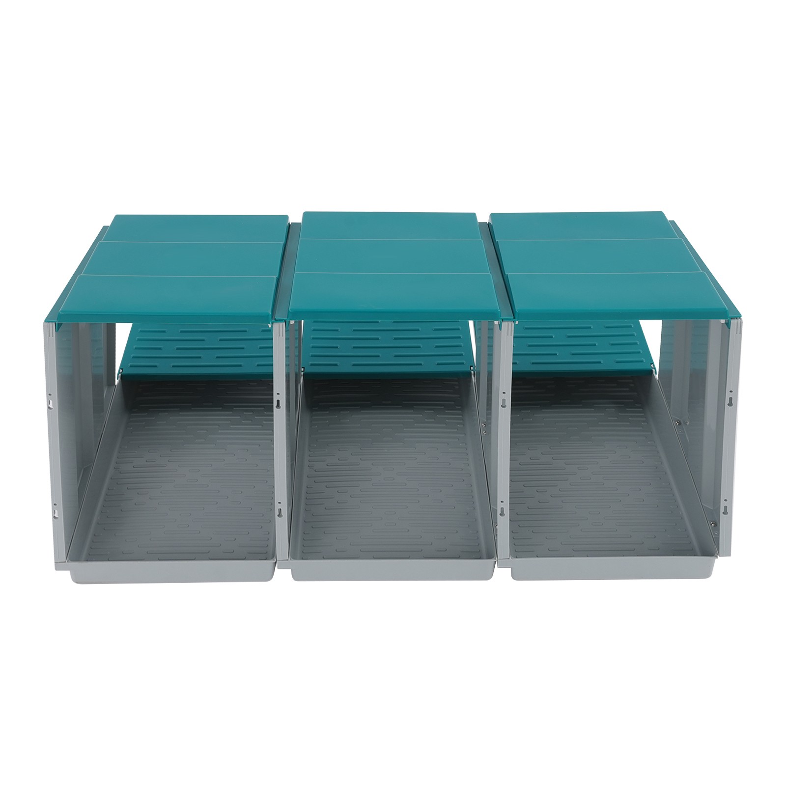 Chicken Nest Boxs, 3-Compartment Chicken Nesting Box, Chicken Laying Box with Eg