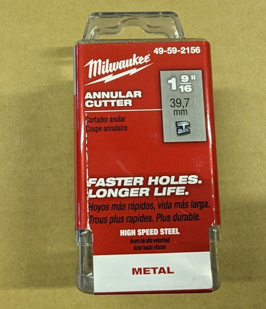 New Milwaukee 49-59-2156 Annular Cutter 1-9/16″ X 2″ HSS -Made in Germany-Fr.Sh.