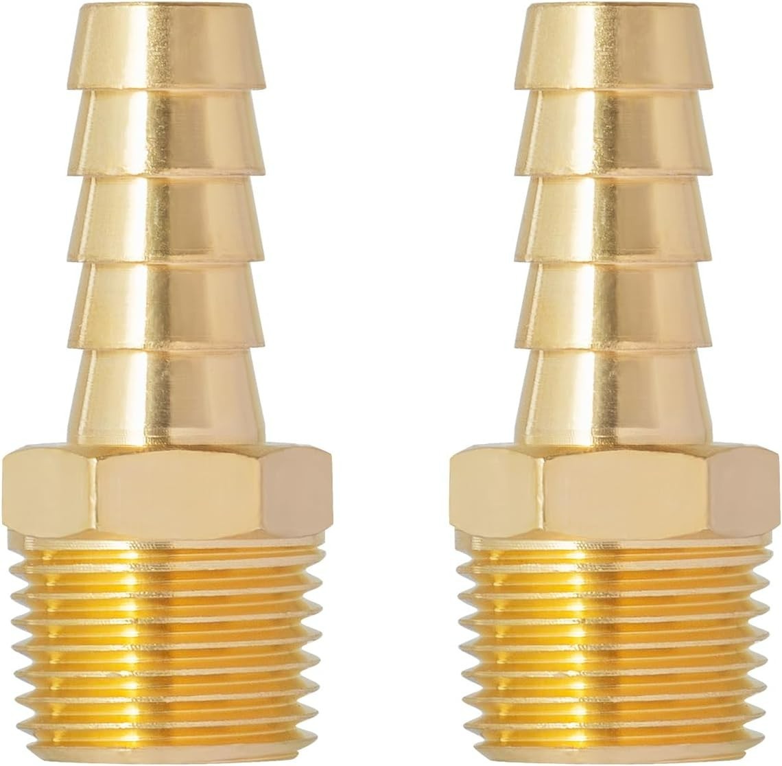 3/8» NPT Brass Hose Barb Fittings, 3/8» NPT Male Thread to 3/8 Inch Barbed …