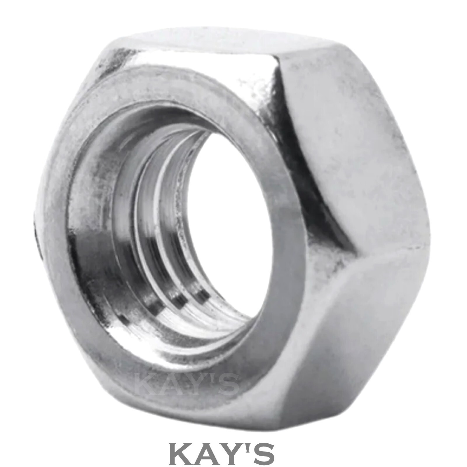 STAINLESS STEEL NUTS FULL FLANGED NYLOC A2-70 M2 M2.5 M3 M4 M5 M6 M8 M10 M12 M16