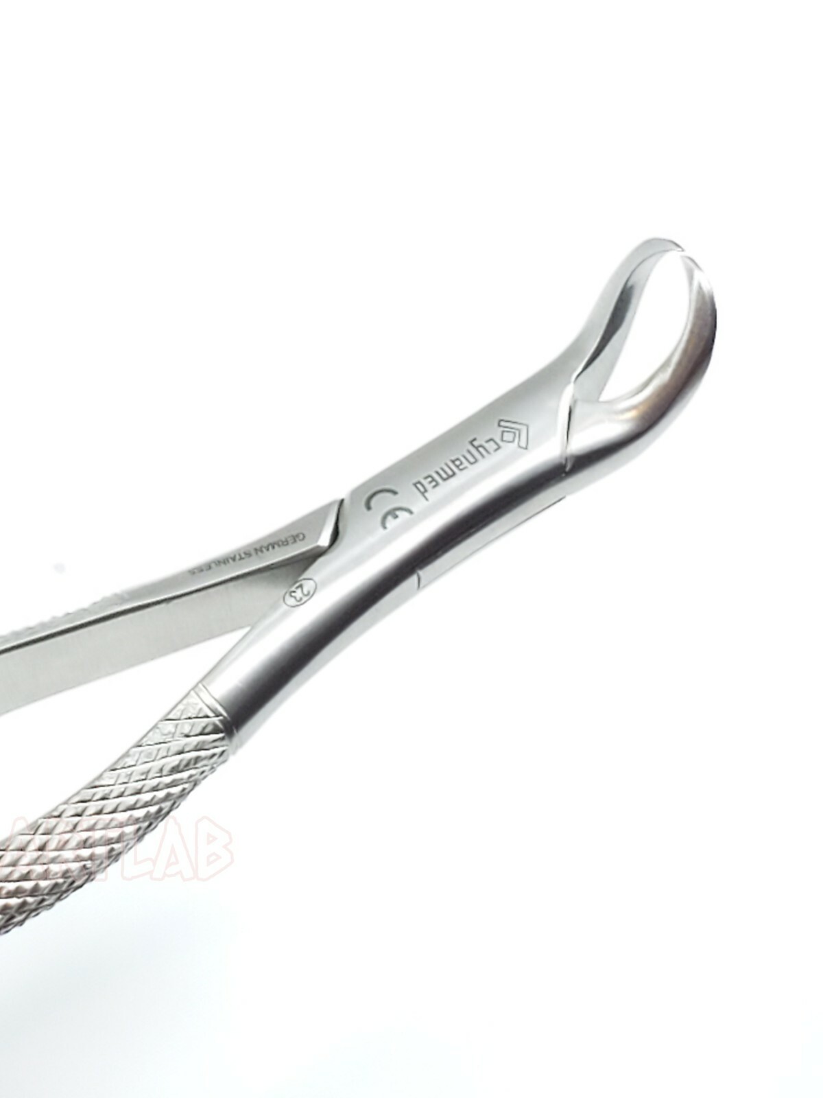 GERMAN COW HORN LOWER MOLAR DENTAL TOOTH EXTRACTION EXTRACTING FORCEPS -23-BLUE
