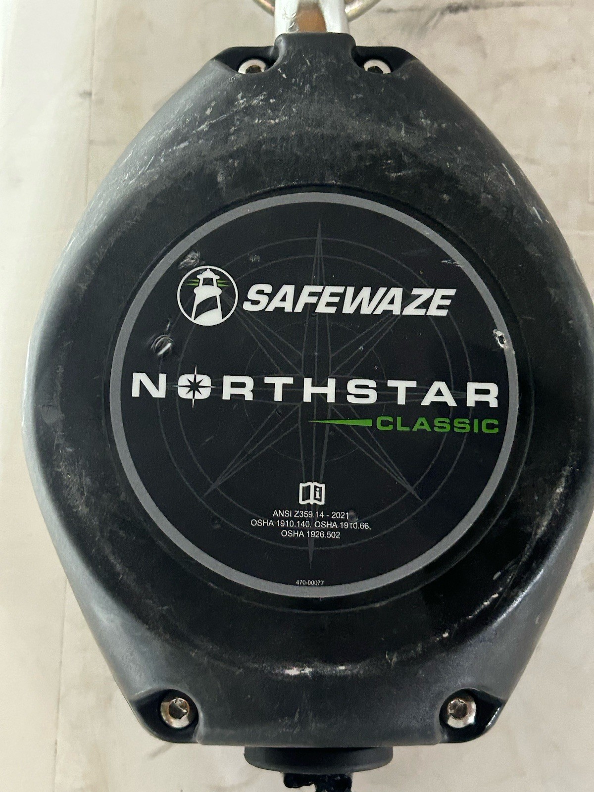 SafeWaze FS-FSP1420-W Class 1 20′ Web Retractable w/Locking Snap Hook